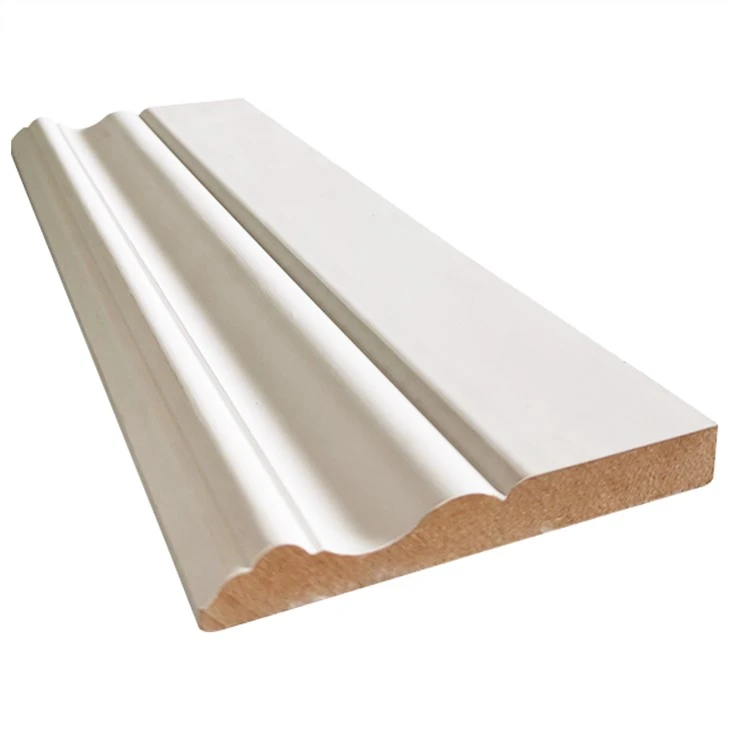 Interior MDF Trim Moulding Wood With Baseboard Molding